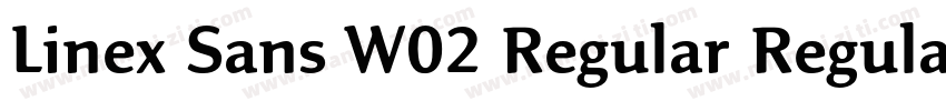 Linex Sans W02 Regular Regular字体转换